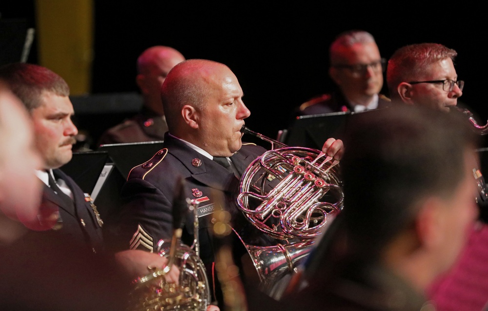 100th Army Band performs at the City of Morganton Municipal Auditorium
