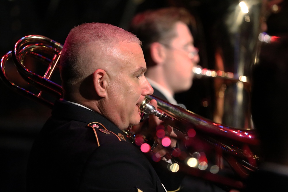 100th Army Band performs at the City of Morganton Municipal Auditorium
