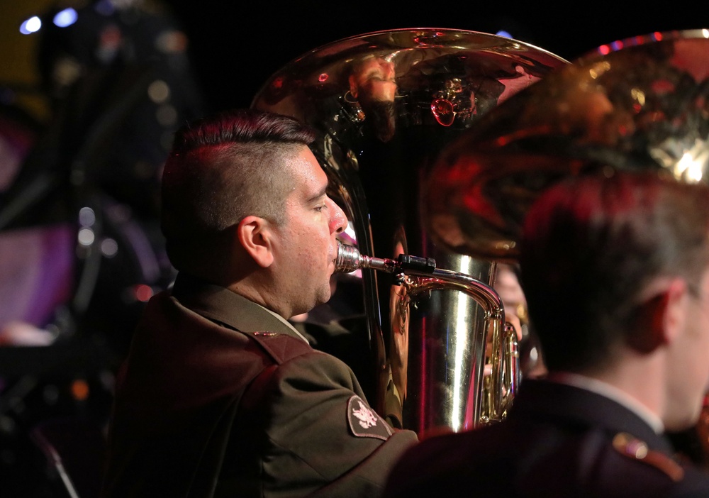 100th Army Band performs at the City of Morganton Municipal Auditorium