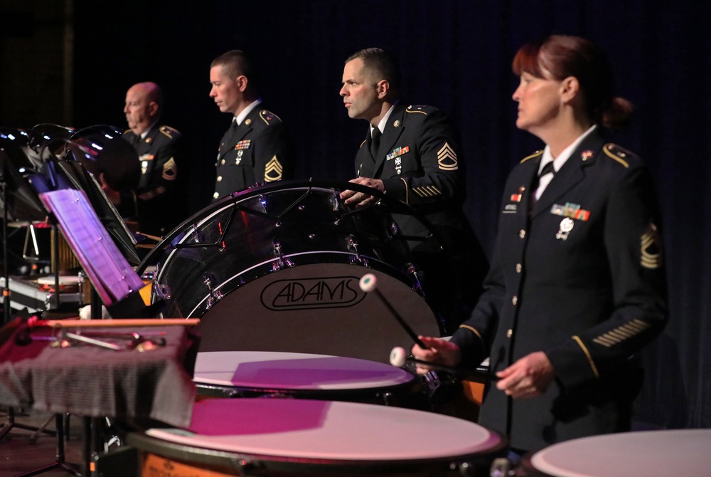 100th Army Band performs at the City of Morganton Municipal Auditorium