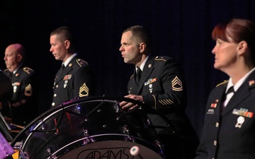 100th Army Band performs at the City of Morganton Municipal Auditorium
