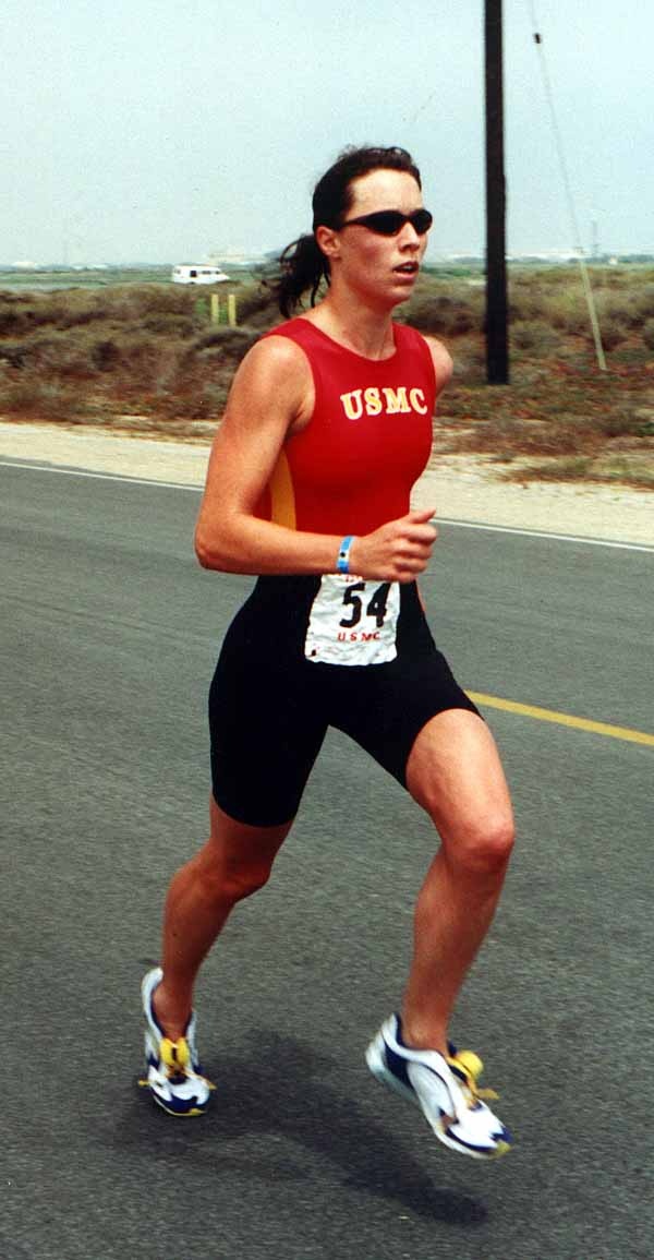 Marine Corps Officer Wins Women's Division at Armed Forces Triathlon