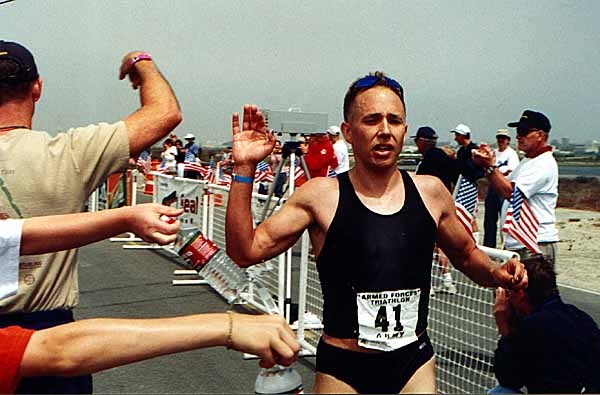 Army Maj. Michael Hagen Wins Fifth Armed Forces Triathlon Championship