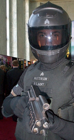 Army Sgt. Showcases Future Warrior Outfit on Capitol Hill