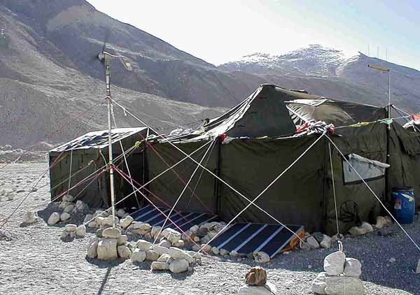 Everest Expedition Tents Powered by Flexible Solar Panels
