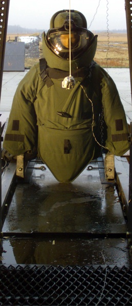 Bomb Suit Tested at Aberdeen Proving Ground