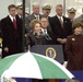 Nancy Reagan Christens USS Ronald Reagan Aircraft Carrier