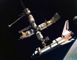 U.S. Space Shuttle Atlantis Undocks from Aging Russian Space Station Mir