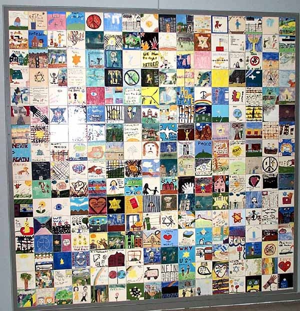 Tile Wall Created by Schoolchildren Dedicated in 1993