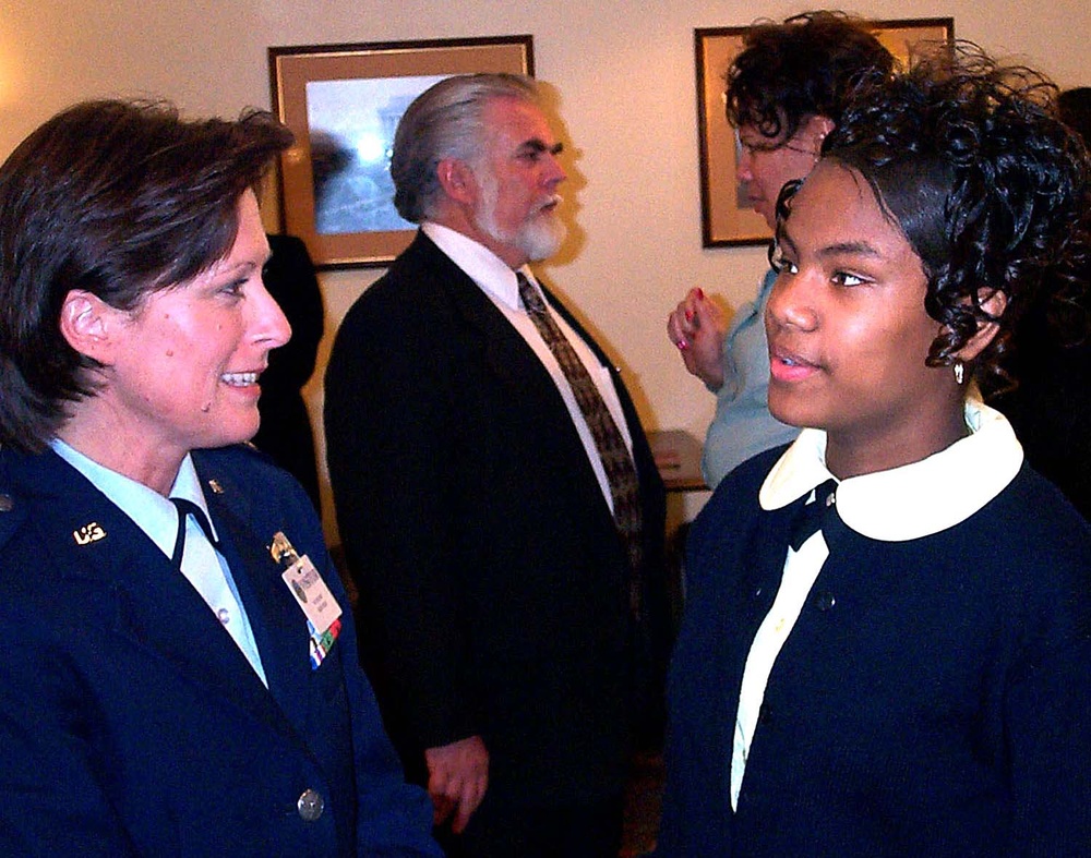 Vermont Adjutant General Honors Student Essay Winner at DoD Women's History Month Ceremony