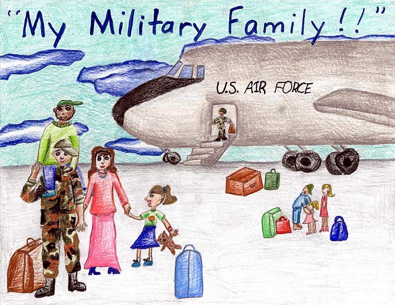 Heartwarming Homecoming: Family Reunion Wins Armed Services YMCA Art Contest