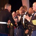 Coast Guard Master Chief Congratulates Marine Sergeant as USO Honors Top Service Members