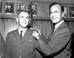 Future President George W. Bush Commissioned as Second Lieutenant in 1968