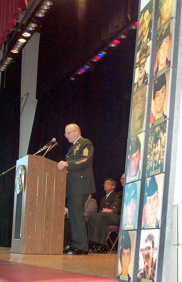 Sgt. Maj. Tilley Honors 13 Army Reservists Killed in Gulf War