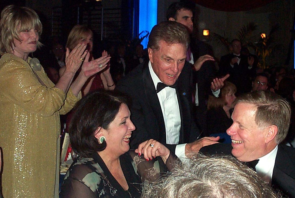 Rosemary Stack, Robert Stack Greet Guests at Military Concert Honoring Bob Hope, Jack Valenti
