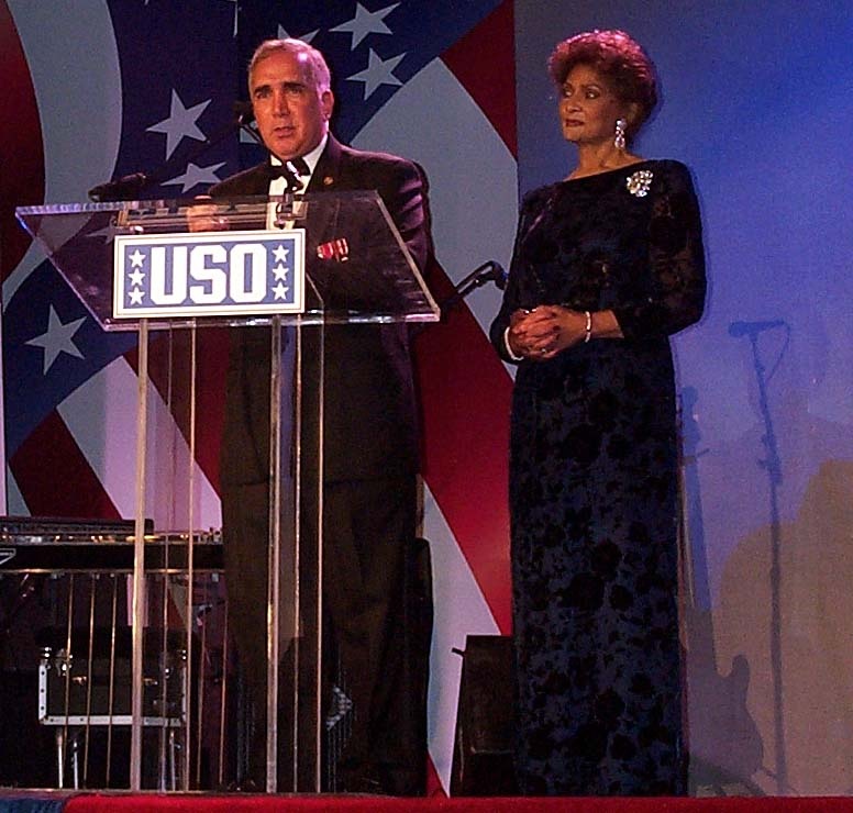 Janet Langhart Cohen Attends Military Concert Honoring Bob Hope and Film Industry