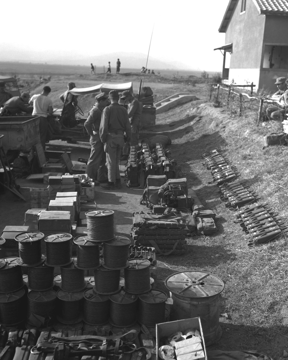 Marines Prepare Communications Gear Ahead of Chosin Reservoir Battle