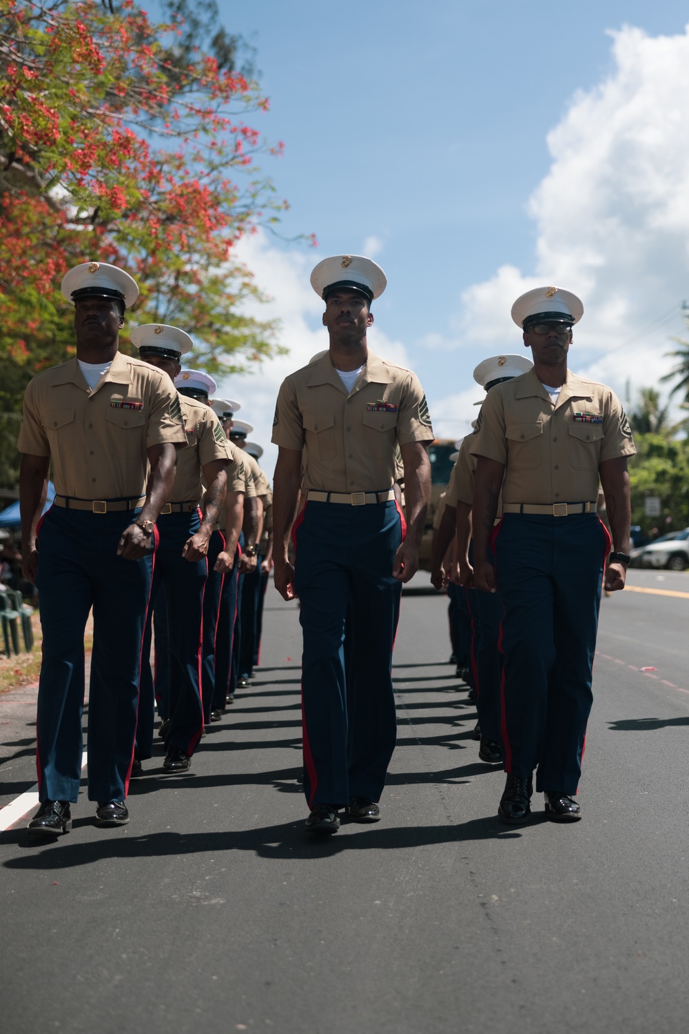 Camp Blaz Marines participate in the 79th Saipan Liberation Parade