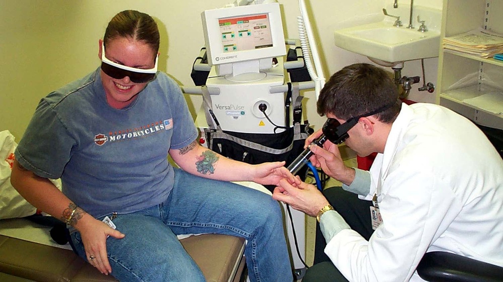 Laser Tattoo Removal Procedure Performed at Walter Reed Army Medical Center