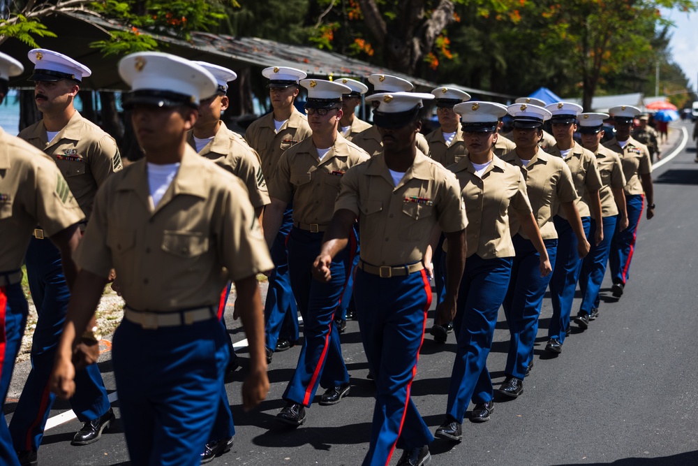Camp Blaz Marines participate in the 79th Saipan Liberation Parade