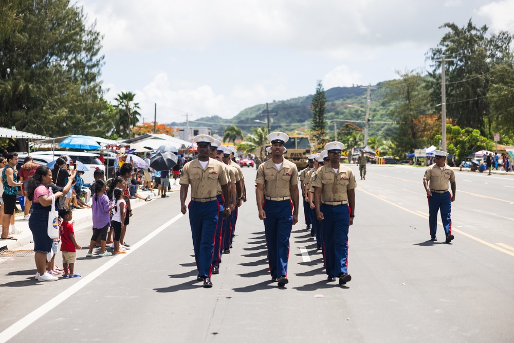 Camp Blaz Marines participate in the 79th Saipan Liberation Parade