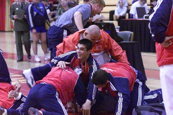 Turkish Wrestlers Celebrate Victory at CISM Military World Greco-Roman Wrestling Championship