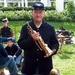 Civil War-Clad Bugler Showcases Keyed Bugle at Arlington National Cemetery