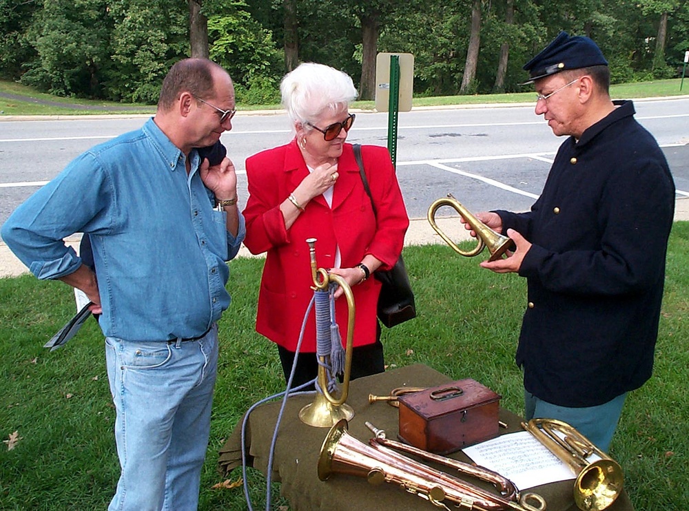 Civil War Bugler Reenactment at Arlington National Cemetery