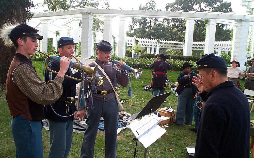 Civil War Bugle Reenactment at Arlington National Cemetery