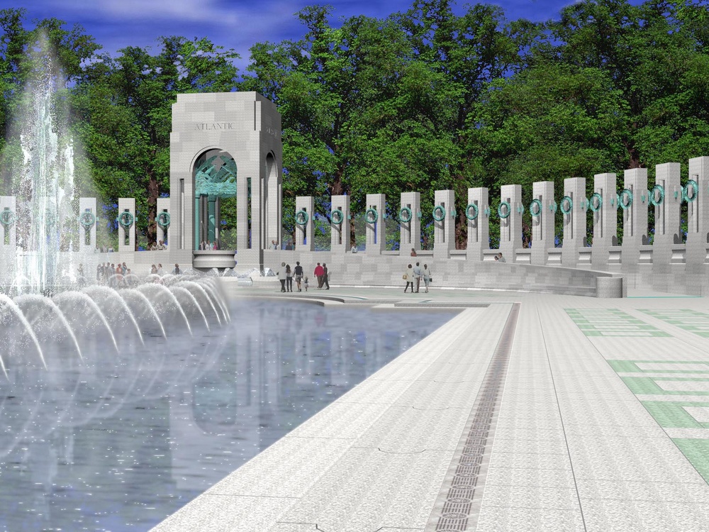 National World War II Memorial Rises Between Iconic D.C. Monuments
