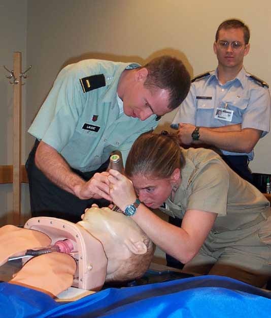 Future Military Doctors Train in Realistic Medical Simulation
