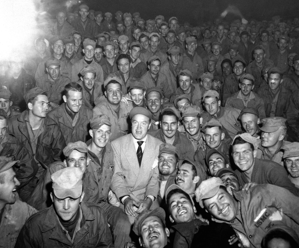 Bob Hope Entertains Troops in Korea