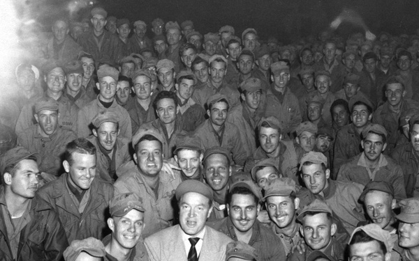 Bob Hope Entertains Troops in Korea