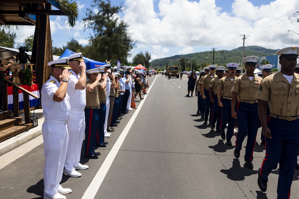 Camp Blaz Marines participate in the 79th Saipan Liberation Parade
