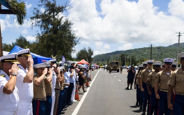 Camp Blaz Marines participate in the 79th Saipan Liberation Parade