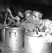 Mickey Rooney and USO Troupe Serve Chow to Troops in 1952