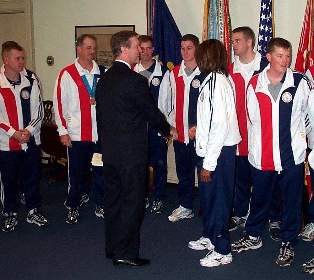 Defense Secretary Honors U.S. Olympic Team Members