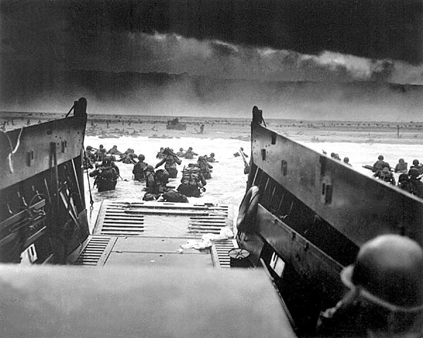 American Troops Face Withering Nazi Fire in Normandy Invasion