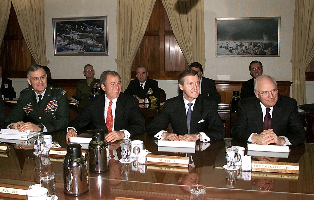 Bush, Cheney Meet with Pentagon Leaders Ahead of Inauguration