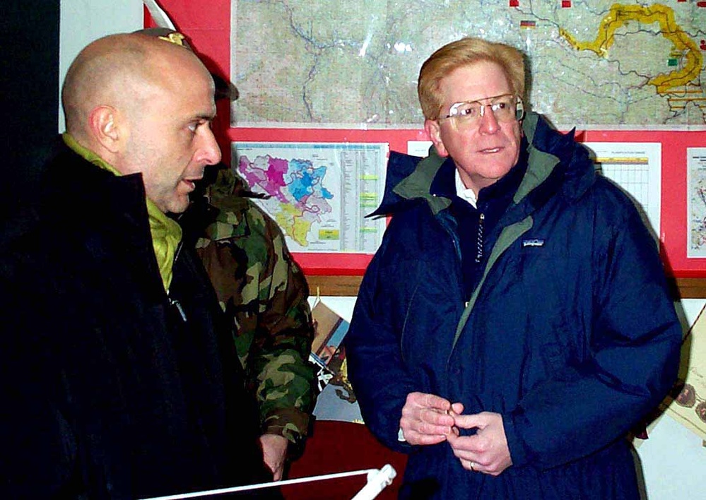 U.S. and Italian Defense Leaders Visit Bosnian Troops