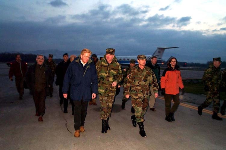 Top Defense Officials Visit U.S. Troops in Bosnia