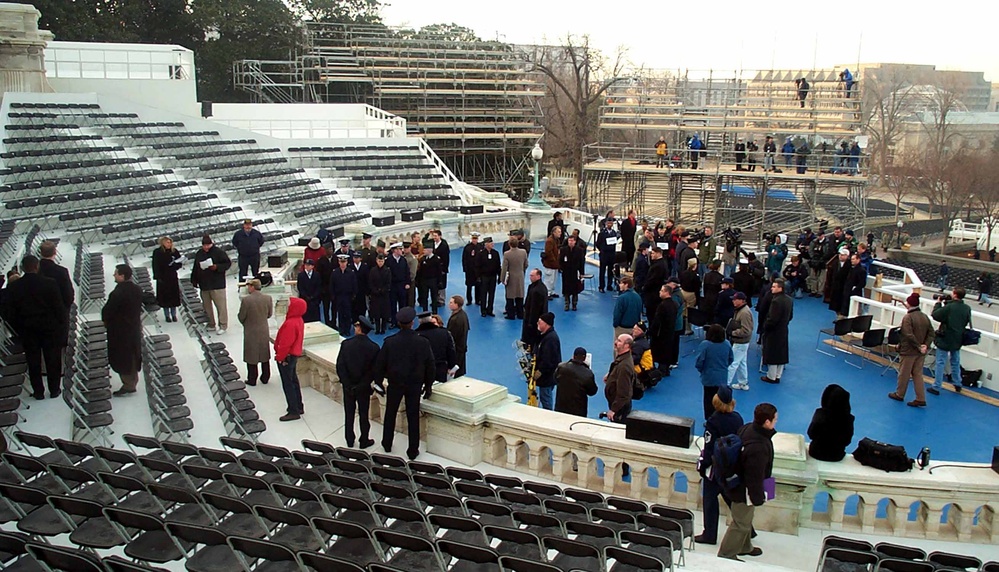 Inauguration Rehearsal Underway at U.S. Capitol