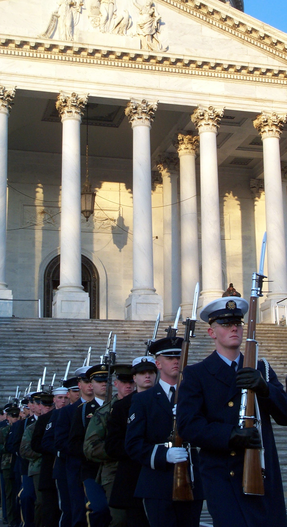 Joint Honor Cordon Leads Rehearsal for Presidential Inauguration