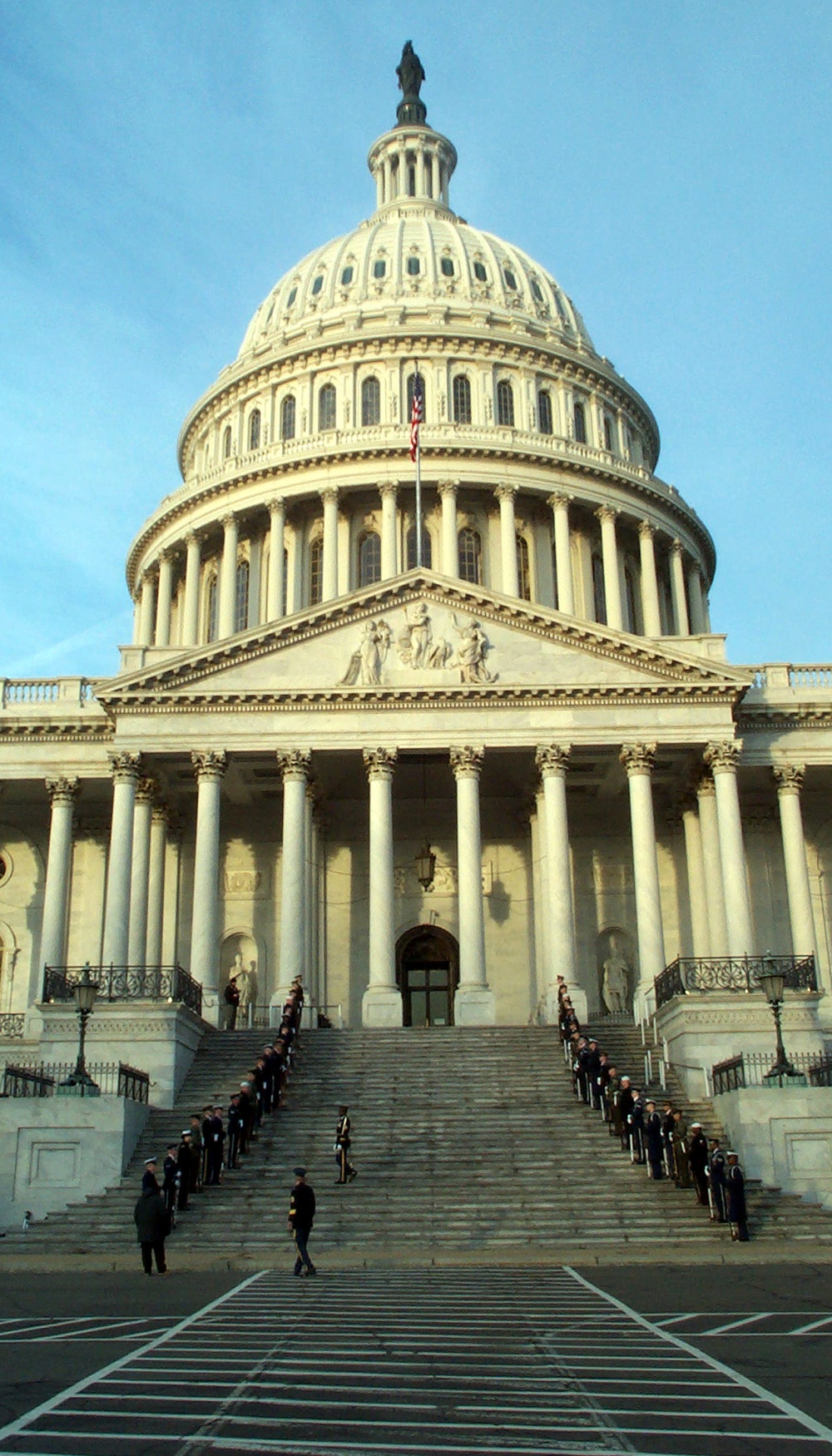 Inaugural Rehearsals Underway on Capitol Steps
