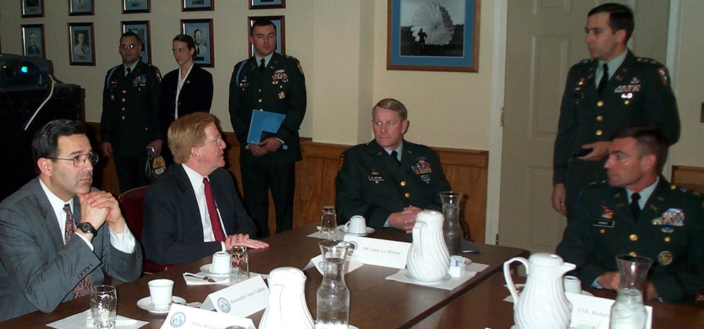 Army, Defense Officials Attend WHISC Briefing at Fort Benning