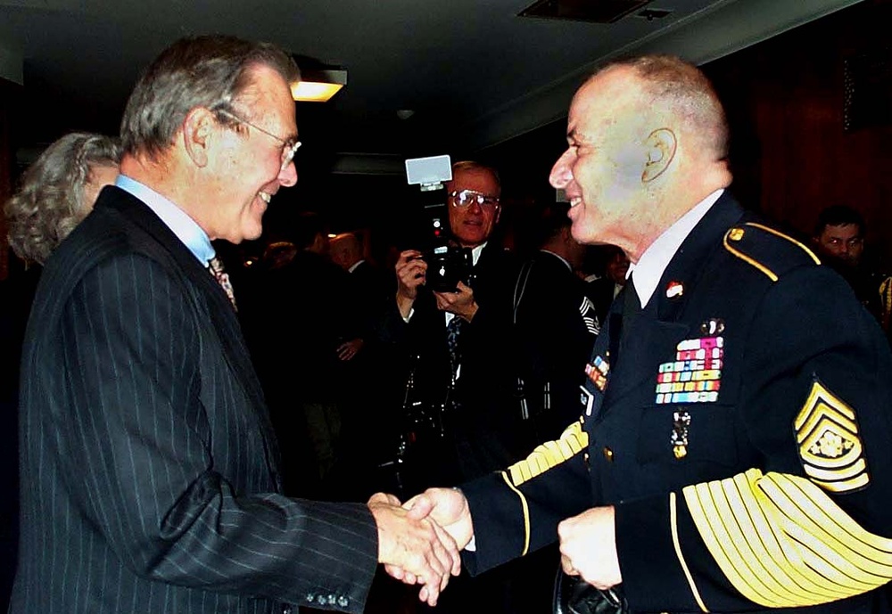 Rumsfeld Welcomed as New Defense Secretary