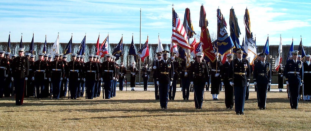 Rumsfeld Welcomed with Full Honors Ceremony at Pentagon