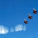 F-15s Salute New Defense Secretary Rumsfeld in Flyover