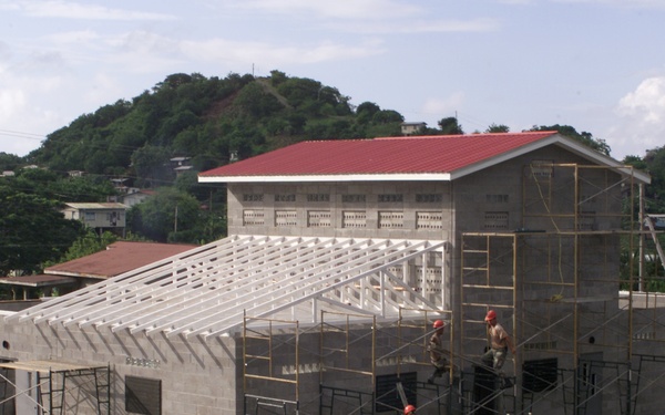 U.S. Forces Construct Community Center in Grenada During Exercise