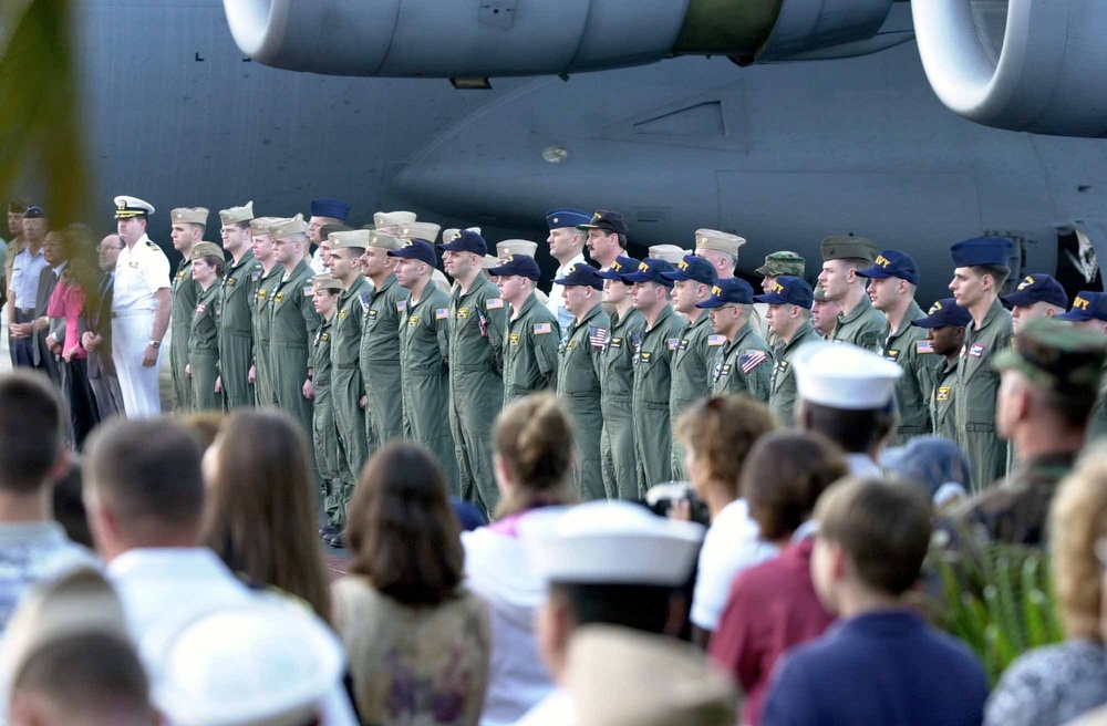 EP-3 Crew Welcomed Home After Detention in China